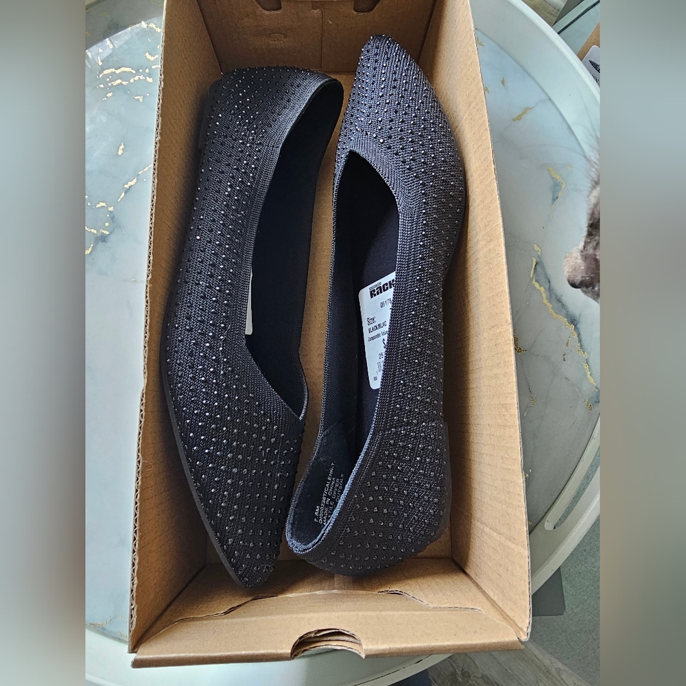 MIA Black Calenn-T Sequin Flats